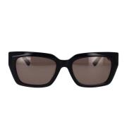 Balenciaga Stiliga solglasögon med vintage-inspirerad logotyp Black, U...