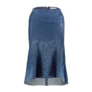 Balenciaga Midi Skirts Blue, Dam