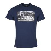 Barbour Photo History T-Shirt Blue, Herr