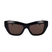 Bottega Veneta Trendiga Cat-Eye Solglasögon Black, Dam