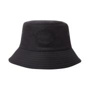 Burberry Logo Bucket Hat i skalväv Black, Herr