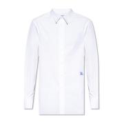 Burberry Skjorta med logotyp White, Herr