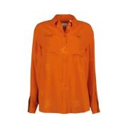 Burberry Casual skjorta Orange, Dam