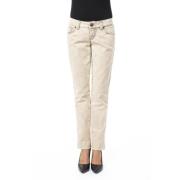 Byblos Slim Fit Jeans Beige, Dam