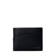 Calvin Klein Diagonal Bifold Plånbok 6CC med Sedelfack Black, Herr