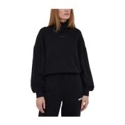 Calvin Klein Mysig Svart Logosweatshirt Black, Dam