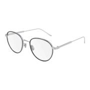Cartier 007 Silver Transparenta Glasögon Gray, Unisex