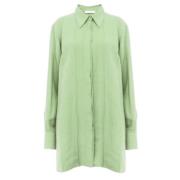 Chloé Skjortklänning i minilängd Green, Dam
