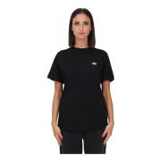 Dickies Svart T-shirt med logotryck för kvinnor Black, Dam