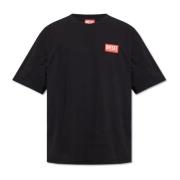 Diesel ‘T-Nlabel-L1’ T-shirt Black, Herr