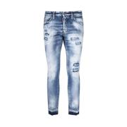 Dsquared2 Slim-fit Jeans, Klassisk Denimstil Blue, Herr