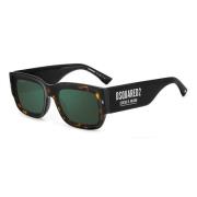 Dsquared2 Modiga solglasögon med lönnlöv design Brown, Unisex
