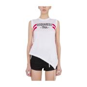 Dsquared2 Coulisse Ärmlös Top White, Dam