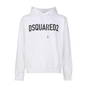 Dsquared2 Bekväm och stilren Huvtröja White, Herr