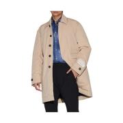 Dsquared2 Vadderad trenchcoat i stretchig bomull Beige, Herr