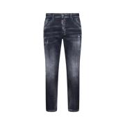 Dsquared2 Svarta Aw23 Herr Jeans Black, Herr