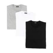 Dsquared2 Bomull Stretch T-shirt Tri-Pack Multicolor, Herr