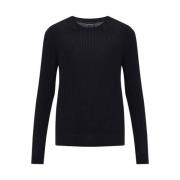 Emporio Armani Ull sweater Black, Herr