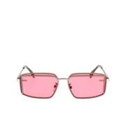 Fendi Glamorösa solglasögon med bordeauxfärgade linser Gray, Unisex