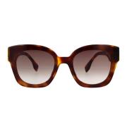 Fendi Glamorösa solglasögon med Havana-ram och gradientlinser Brown, H...