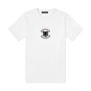 Fred Perry Autentiskt broderat sköld T-shirt White, Herr