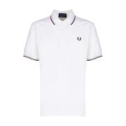 Fred Perry Klassisk Vit Polotröja White, Herr