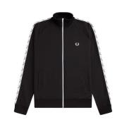 Fred Perry Taped Track Jacket Black, Herr