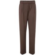 Giorgio Armani Slim-fit Trousers Brown, Dam