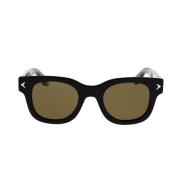Givenchy Djärva Rektangulära Solglasögon med Prydnader Black, Unisex