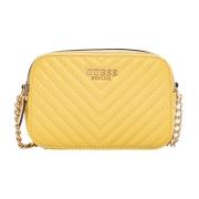 Guess Noelle quilted shoulder strap bag Yellow, Dam