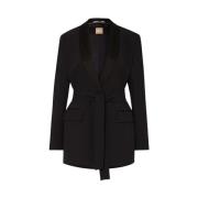 Hugo Boss Elegant Oversize Fit Blazer Black, Dam