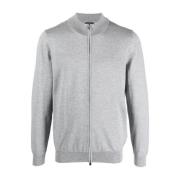 Hugo Boss Grå Lana Cardigan Gray, Herr