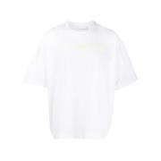 John Richmond Kontrast Logo T-Shirt White, Herr