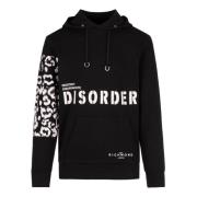 John Richmond Vanlig Logo Hoodie Black, Herr