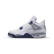 Jordan Retro Vit Midnatt Marinblå Sneakers White, Dam