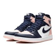 Jordan Höga Top Sneakers Pink, Dam