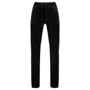 Juicy Couture Klassiska Velour Del Ray Sweatpants Black, Dam