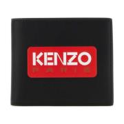 Kenzo Svart läderplånbok Black, Herr