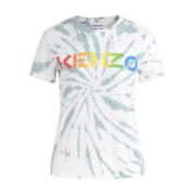 Kenzo Elegant och bekväm Tie-Dye T-shirt för kvinnor Blue, Dam