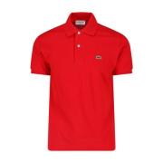 Lacoste Röda T-shirts och Polos, L.12.12 Stil Red, Herr