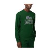 Lacoste Unisex Grön Sweatshirt med Ikonisk Design Green, Herr