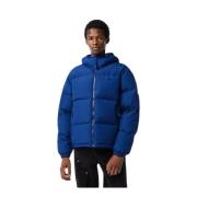 Lacoste Kort Quiltad Blå Jacka med Huva Blue, Herr