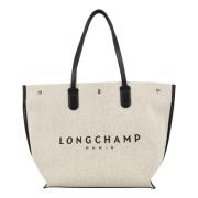 Longchamp Roseau Klassisk Toteväska Beige, Unisex