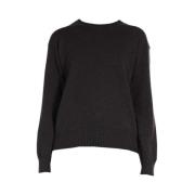 Max Mara Round-neck Knitwear Black, Dam