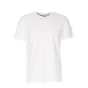 Moschino Vit Bomull Rundhals Logo Print T-shirt White, Herr