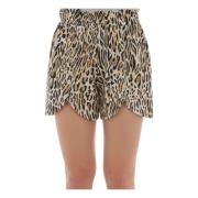 Moschino Casual Shorts, Brun, 100% Bomull Brown, Dam