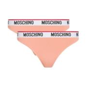 Moschino Bekväma och stiliga bomullsunderkläder för kvinnor Pink, Dam