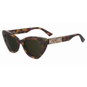 Moschino Stiliga solglasögon för kvinnor Brown, Dam