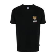 Moschino Svarta T-shirts och Polos - Stiliga och Bekväma Black, Dam