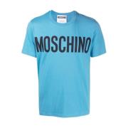 Moschino Blåa T-shirts och Polos för Män Blue, Herr